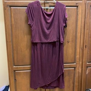 Burgandy GAP Maternity/ Nursing dress